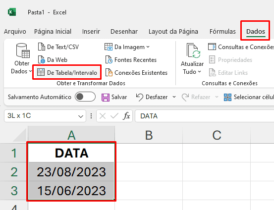 Importar tabela do Excel para o Power Query - Joviano