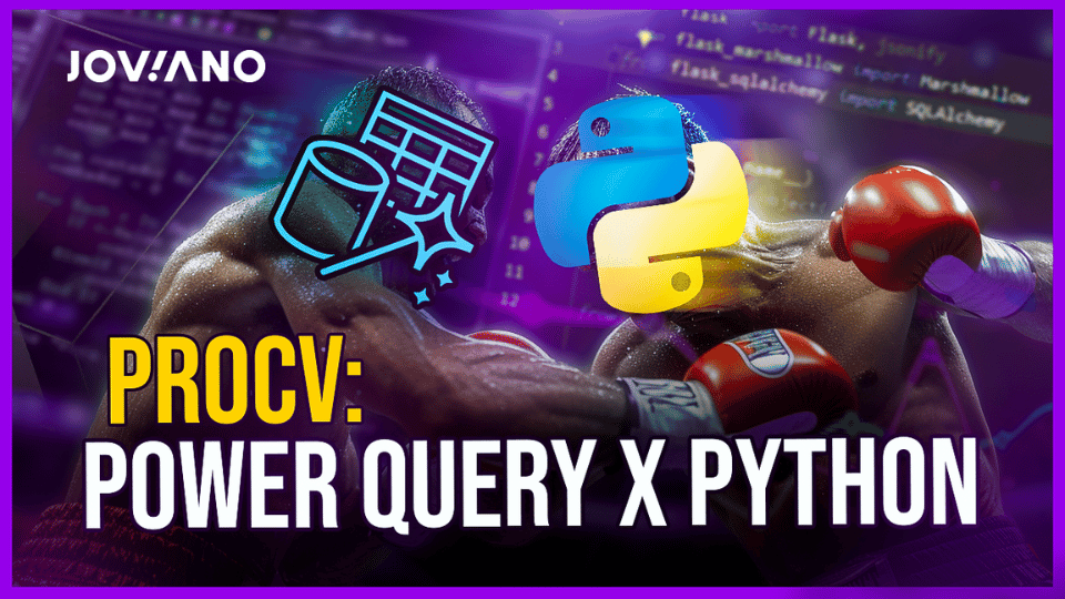 Ilustração comparando PROCV no Power Query e no Python.