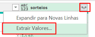 Expandindo valores de lista no Power Query