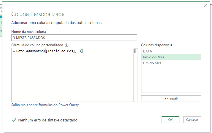 Coluna Personalizada no Power Query - Joviano