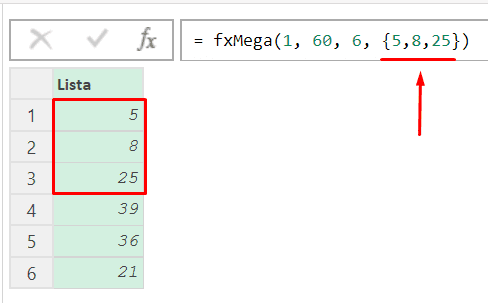 Incluindo lista nos argumentos de função personalizada no Power Query